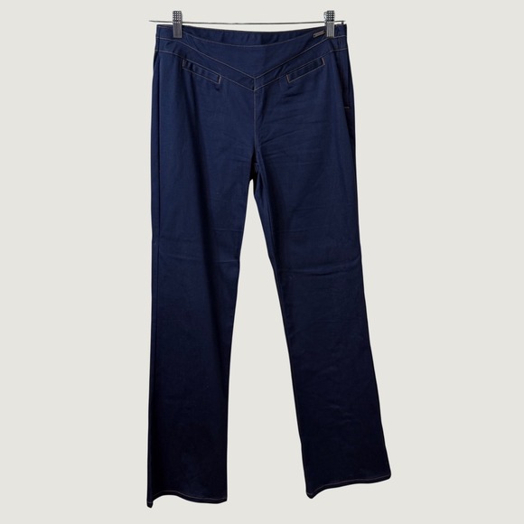 Guess Pants - Guess Jeans Dark Blue V-Yoke Straight Leg Pants Sz 30 Western 70's Style